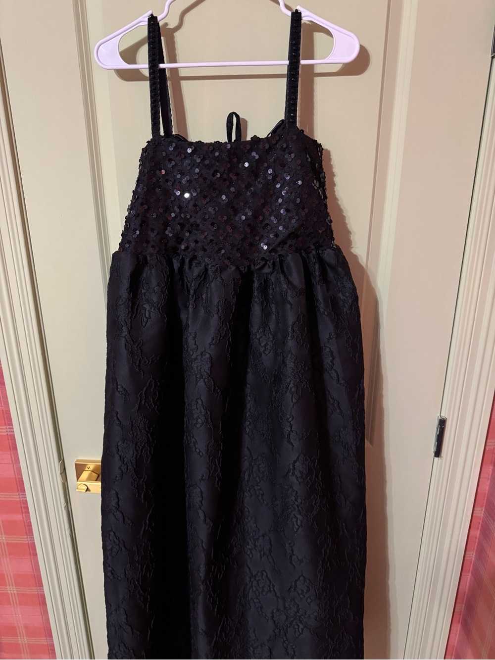 Sister Jane Black Lace Midi Dress with Embellished Bodice - Picture 7 of 9